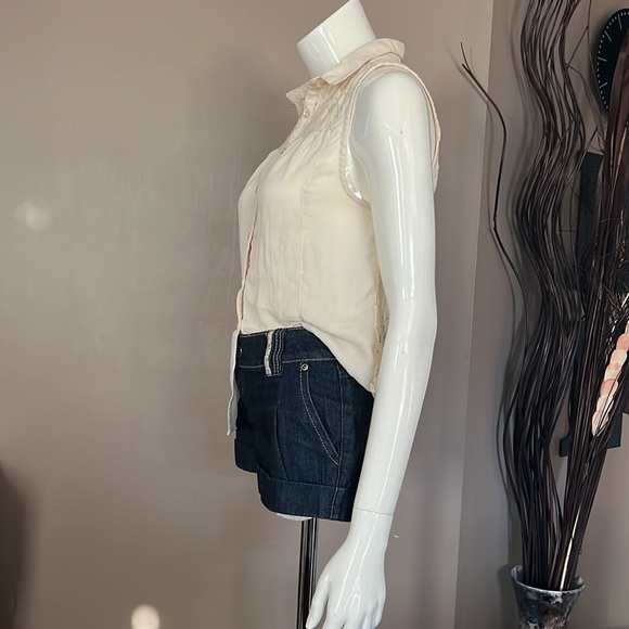 2 FOR 20!!! Button down lace back sleeveless top - Picture 4 of 7